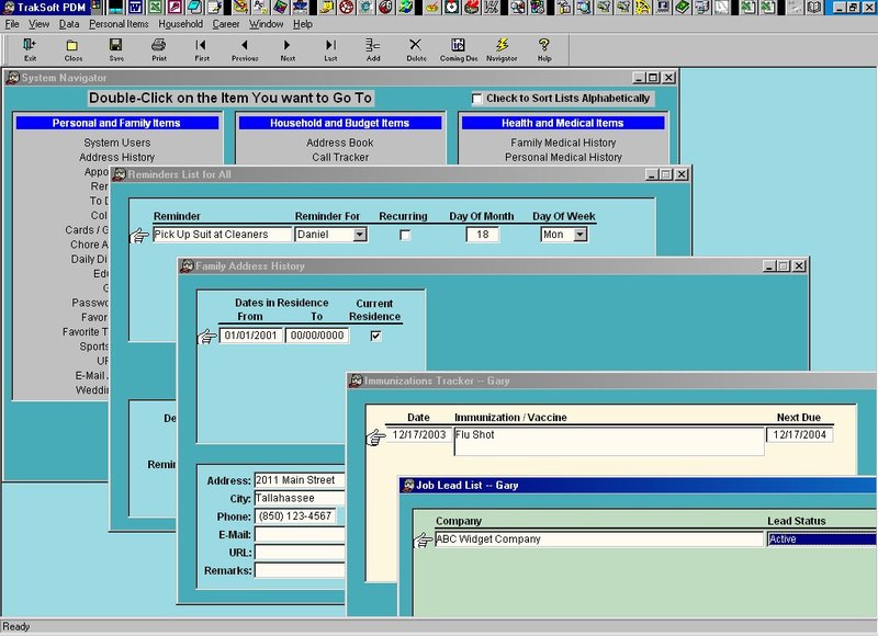 TrakSoft PDM Screenshot